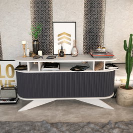 Hanah Home Aparador Moderno Blanco y Antracita